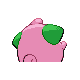 Cleffa shiny back-facing sprite from Pokémon Diamond