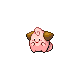 Cleffa front-facing sprite from Pokémon SoulSilver