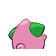Cleffa shiny back-facing sprite from Pokémon SoulSilver