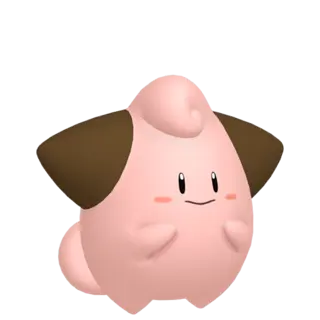 Cleffa front-facing sprite from The Crown Tundra