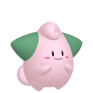 Cleffa shiny front-facing sprite from The Crown Tundra