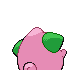 Cleffa shiny back-facing sprite from Pokémon Platinum
