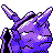 Cloyster shiny back-facing sprite from Pokémon Crystal