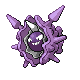 Cloyster front-facing sprite from Pokémon Diamond