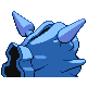 Cloyster shiny back-facing sprite from Pokémon Diamond