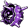 Cloyster front-facing sprite from Pokémon Silver