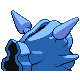 Cloyster shiny back-facing sprite from Pokémon SoulSilver
