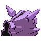 Cloyster back-facing sprite from Pokémon Platinum