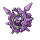 Cloyster front-facing sprite from Pokémon Platinum