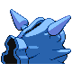 Cloyster shiny back-facing sprite from Pokémon Platinum