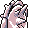Cloyster back-facing sprite from Pokémon Blue