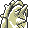 Cloyster back-facing sprite from Pokémon Yellow