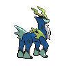 Cobalion shiny back-facing sprite from Pokémon White 2
