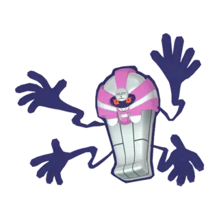 Cofagrigus shiny front-facing sprite from Champions