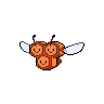 Combee shiny front-facing sprite from Pokémon White 2