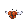 Combee shiny back-facing sprite from Pokémon Black