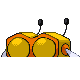 Combee back-facing sprite from Pokémon Pearl