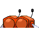 Combee shiny back-facing sprite from Pokémon Pearl