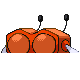 Combee shiny back-facing sprite from Pokémon SoulSilver