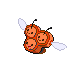Combee shiny front-facing sprite from Pokémon SoulSilver