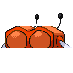 Combee shiny back-facing sprite from Pokémon Platinum