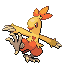 Combusken front-facing sprite from Pokémon Emerald