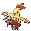 Combusken shiny front-facing sprite from Pokémon Emerald