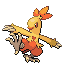 Combusken front-facing sprite from Pokémon Ruby