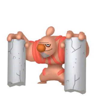Conkeldurr shiny front-facing sprite from Pokémon Y