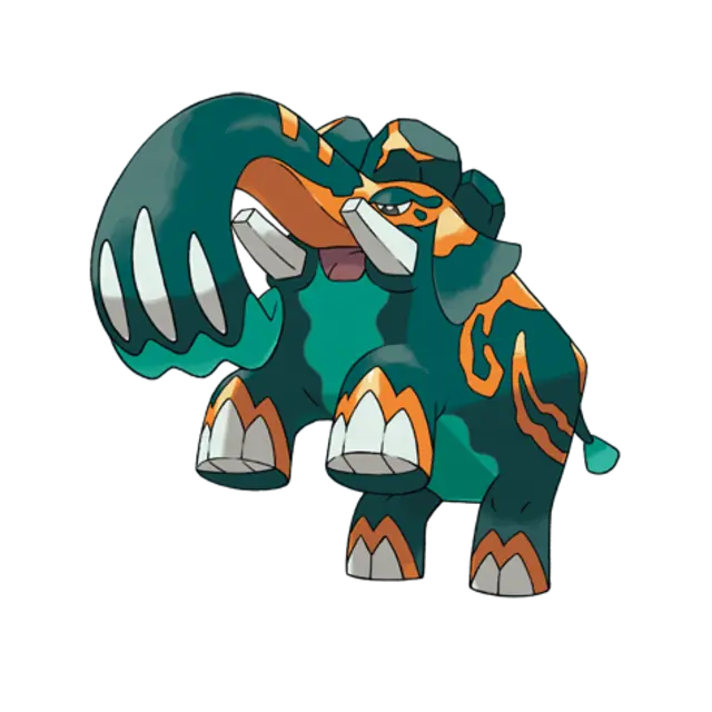 Copperajah, the Copperderm Pokémon — Steel-type Pokémon official artwork