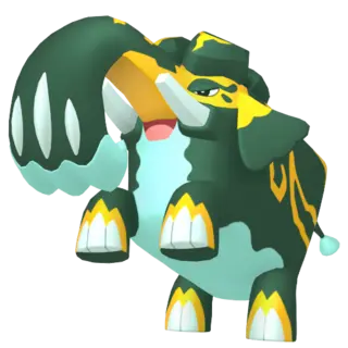 Copperajah shiny front-facing sprite from Pokémon Violet