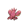 Corphish shiny back-facing sprite from Pokémon Black 2