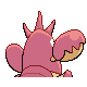 Corphish shiny back-facing sprite from Pokémon Pearl