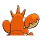 Corphish back-facing sprite from Pokémon SoulSilver