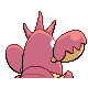 Corphish shiny back-facing sprite from Pokémon SoulSilver