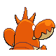 Corphish back-facing sprite from Pokémon Platinum