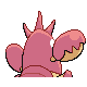 Corphish shiny back-facing sprite from Pokémon Platinum