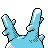 Corsola shiny back-facing sprite from Pokémon Crystal