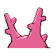 Corsola back-facing sprite from Pokémon Pearl