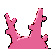 Corsola back-facing sprite from Pokémon SoulSilver