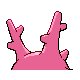 Corsola back-facing sprite from Pokémon Platinum