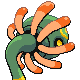 Cradily back-facing sprite from Pokémon Diamond