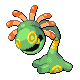 Cradily front-facing sprite from Pokémon Diamond