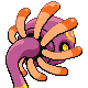 Cradily shiny back-facing sprite from Pokémon Diamond