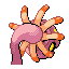 Cradily shiny back-facing sprite from Pokémon Sapphire