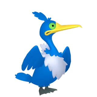 Cramorant front-facing sprite from Pokémon Violet
