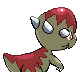 Cranidos shiny back-facing sprite from Pokémon Pearl