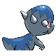Cranidos back-facing sprite from Pokémon SoulSilver