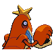 Crawdaunt back-facing sprite from Pokémon SoulSilver