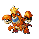 Crawdaunt front-facing sprite from Pokémon SoulSilver